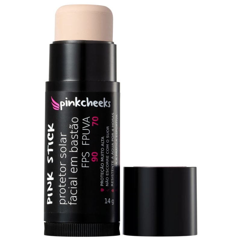 Pink Cheeks Pink Stick 10KM FPS 90 - Protetor Solar com Cor em Bastão 14g