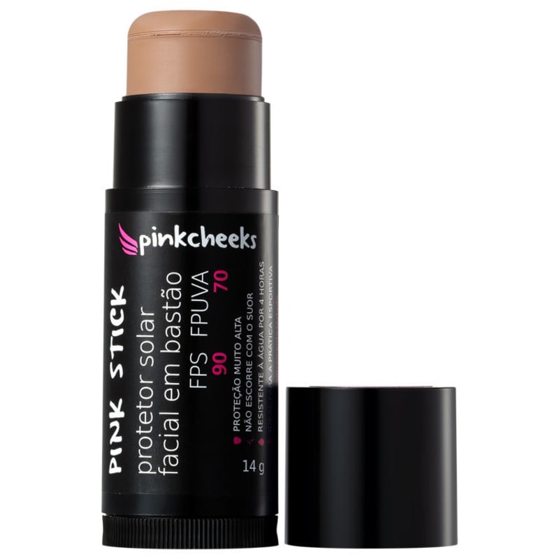 Pink Cheeks Pink Stick RJ 42KM FPS 90 - Protetor Solar com Cor em Bastão 14g