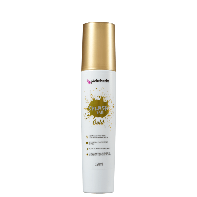 Pink Cheeks Splash Me Gold - Spray Hidratante Corporal 120ml