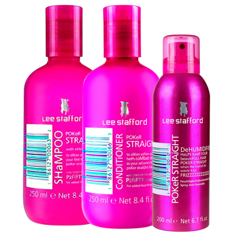 Lee Stafford Poker Straight Cleansing & Dehumidifier Kit de Tratamento (3 Produtos)