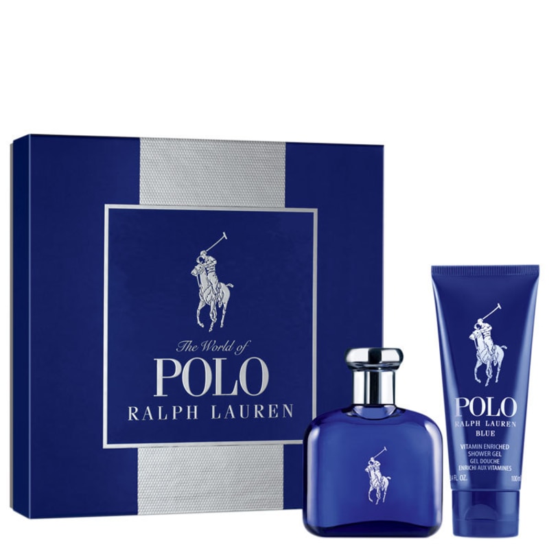 Conjunto Polo Blue Ralph Lauren Masculino - Eau de Toilette 75ml + Gel de Banho 100ml