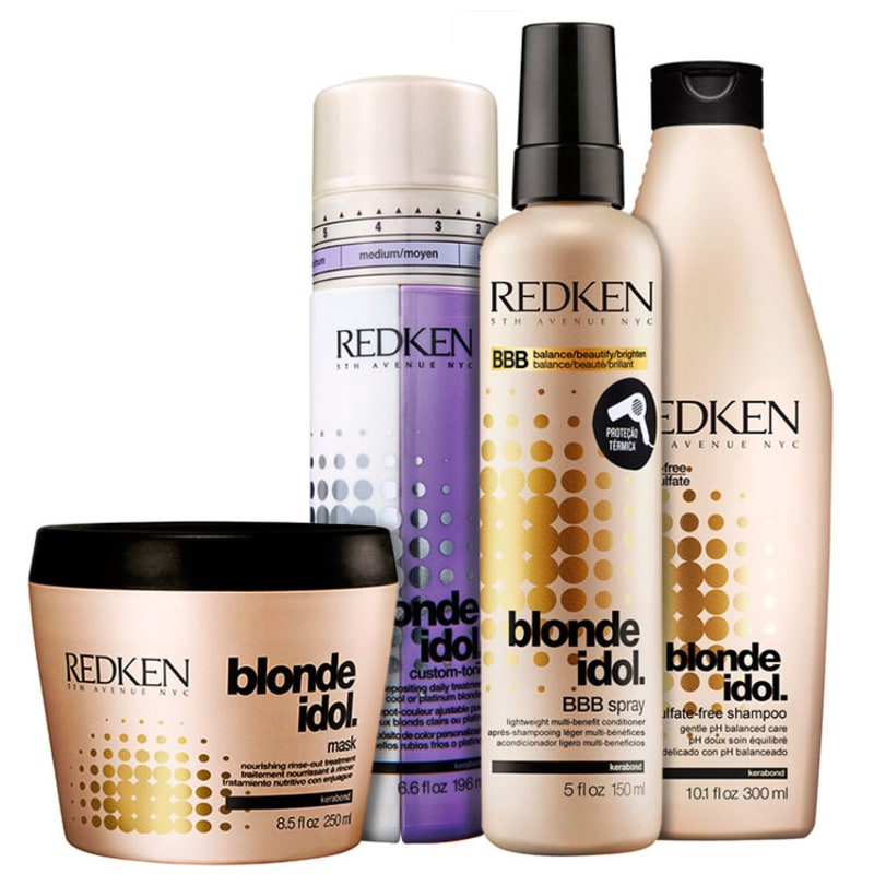 Redken Blonde Idol Color Treatment Kit (4 Produtos)