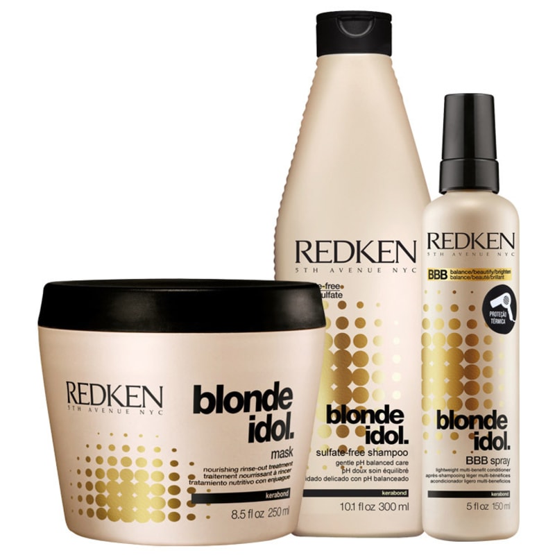 Redken Blonde Idol Multi-Benefit Kit (3 Produtos)