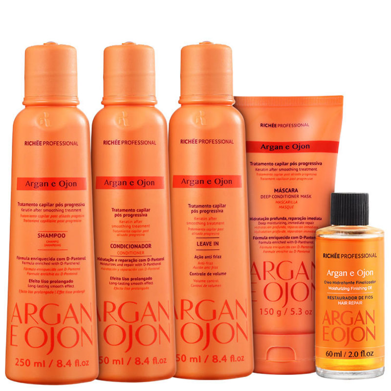 Richée Professional Argan e Ojon Full Kit (5 produtos)