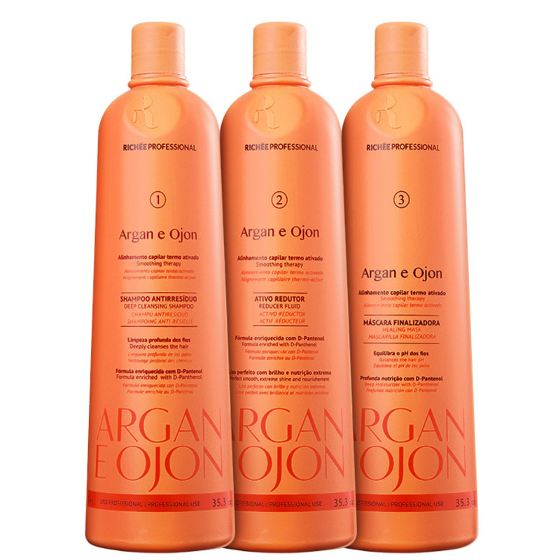 Richée Professional Argan e Ojon Triplo Kit (3 Produtos)