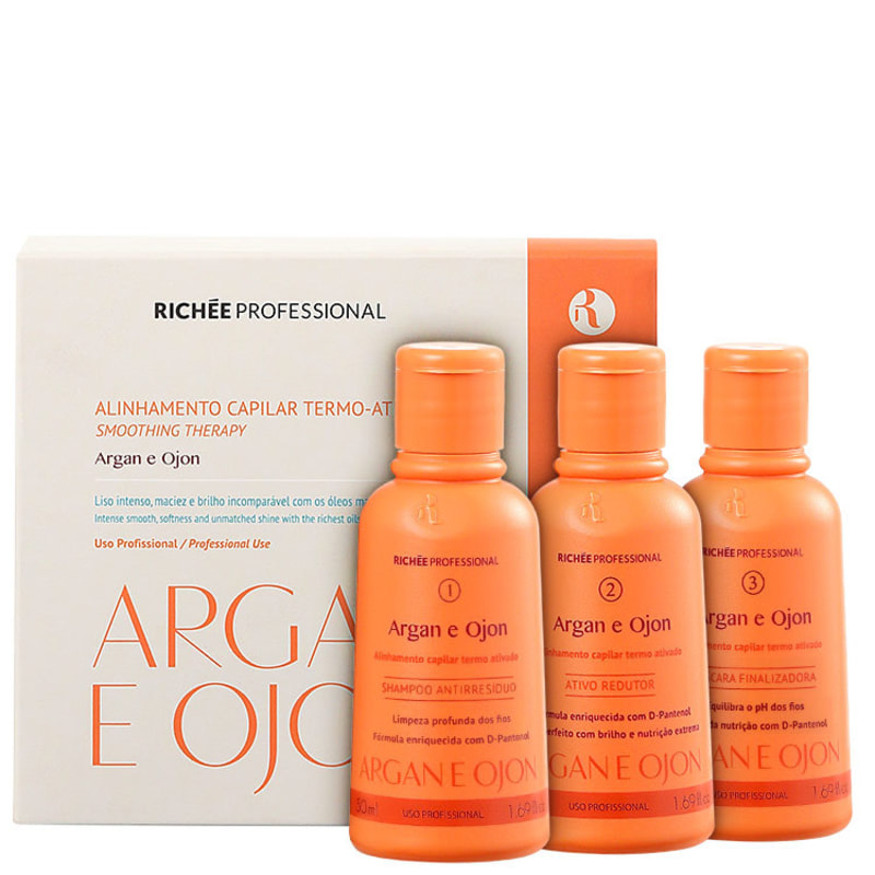 Richée Professional Argan e Ojon Mini Kit (3 Produtos)