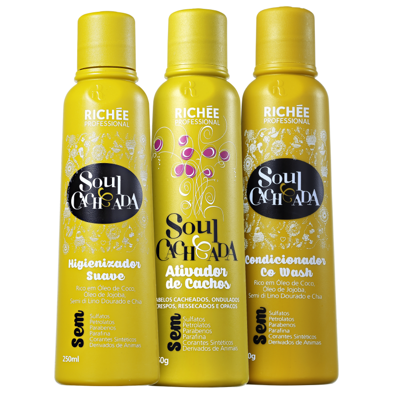Richée Professional Soul Cacheada Kit (3 Produtos)
