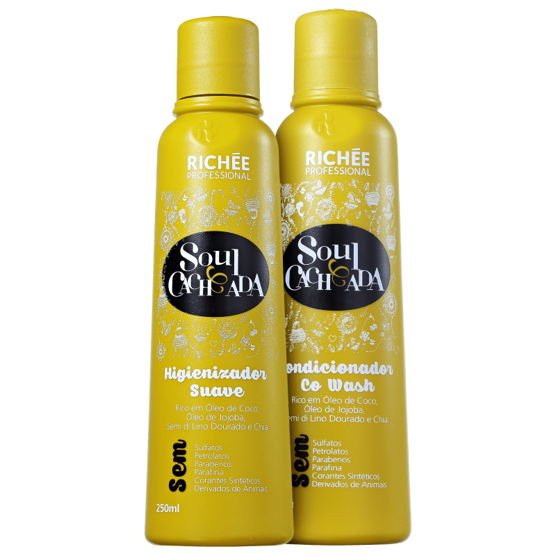Richée Professional Soul Cacheada Limpeza Condicionante Kit (2 Produtos)