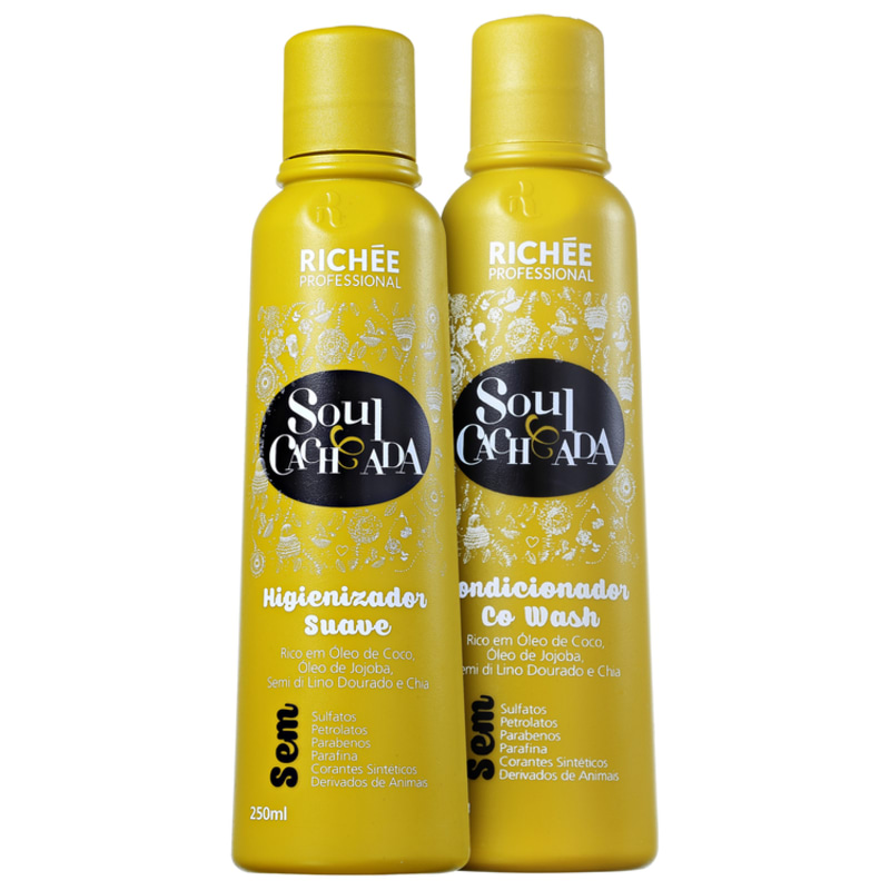Richée Professional Soul Cacheada Limpeza Condicionante Kit (2 Produtos)