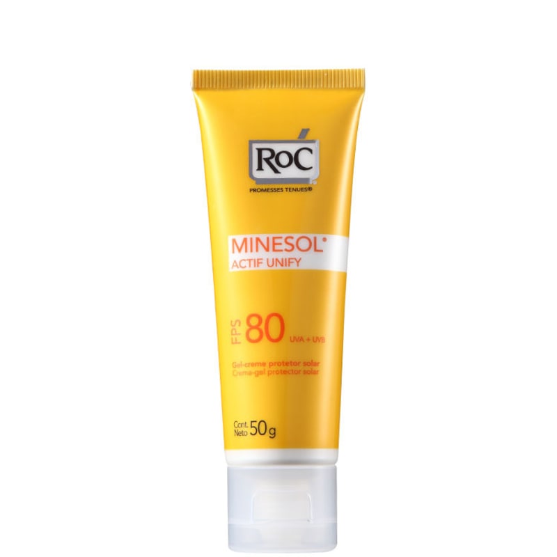 RoC Minesol Actif Unify FPS 80 - Protetor Solar Facial 50g