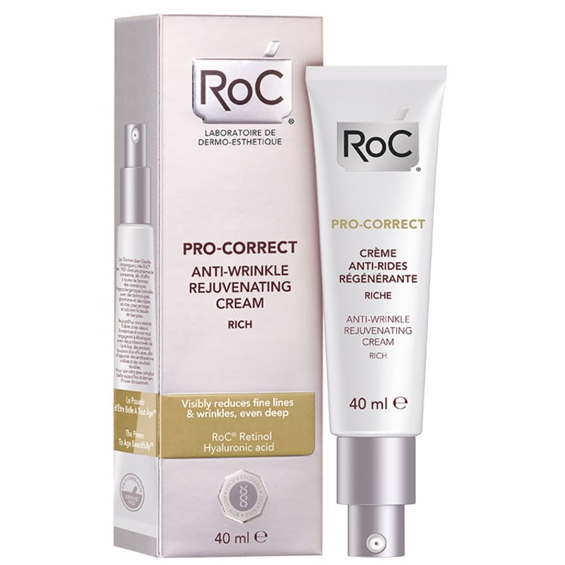 Roc Pro-Correct Anti-Wrinkle Rejuvenating Cream Rich - Creme Facial Anti-idade 40ml