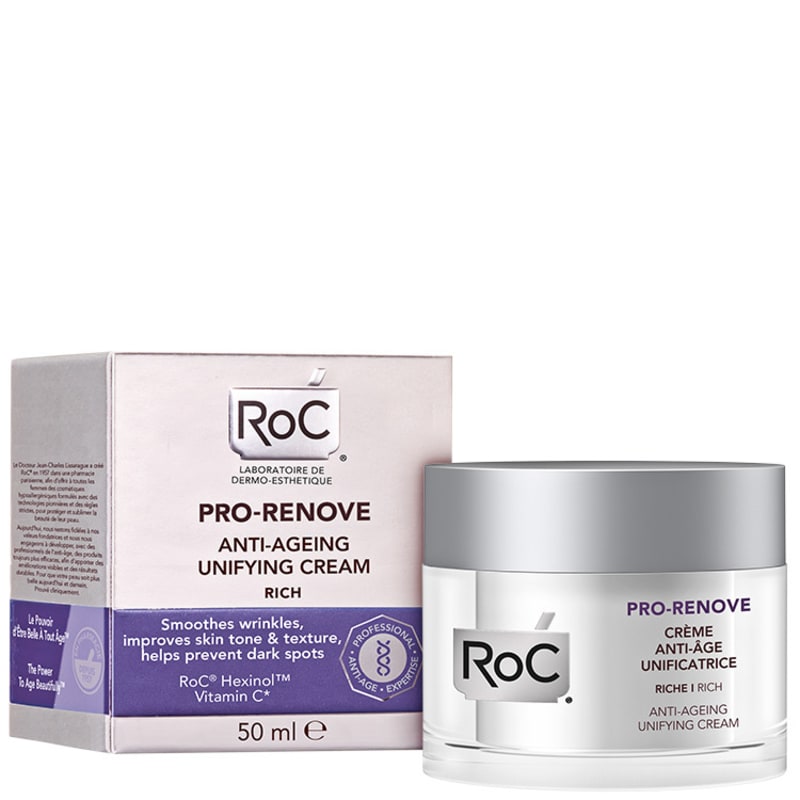 Roc Pro-Renove Anti-Ageing Unifying Cream Rich - Creme Facial Anti-idade 50ml