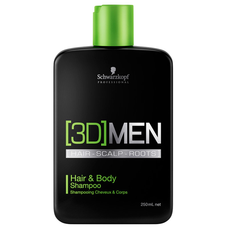 Schwarzkopf Professional 3D Men Hair & Body - Shampoo 250ml