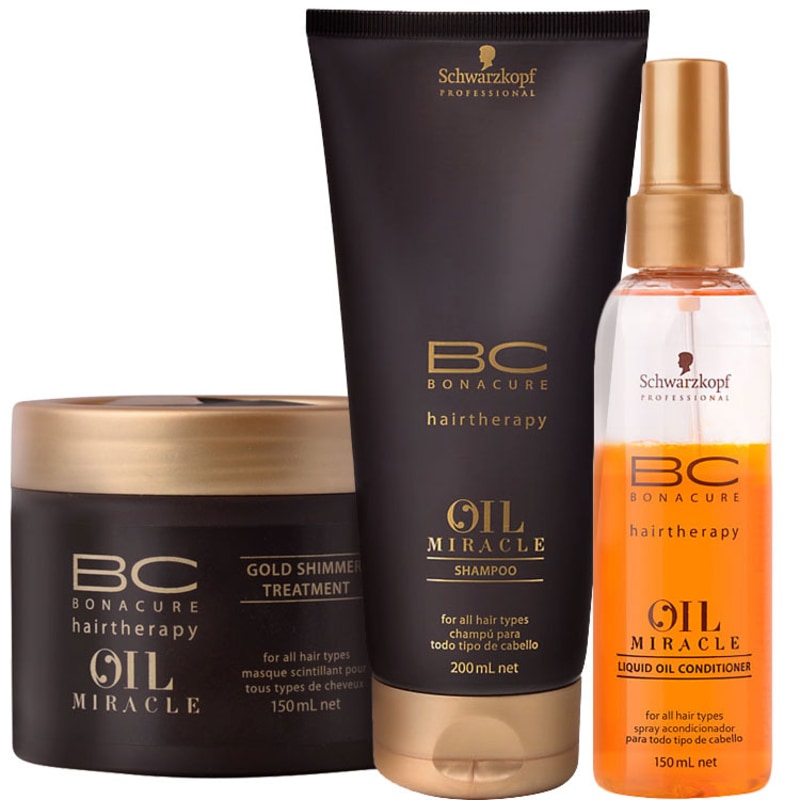 Schwarzkopf Professional BC Bonacure Oil Miracle Kit de Tratamento (3 Produtos)