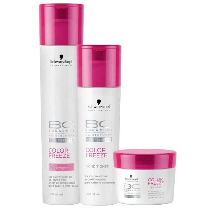 Schwarzkopf Professional BC Bonacure Color Freeze Rich Trio Kit (3 Produtos)