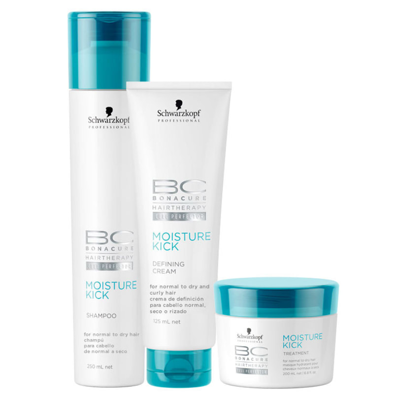 Schwarzkopf Professional BC Bonacure Moisture Kick Defining Kit (3 Produtos)