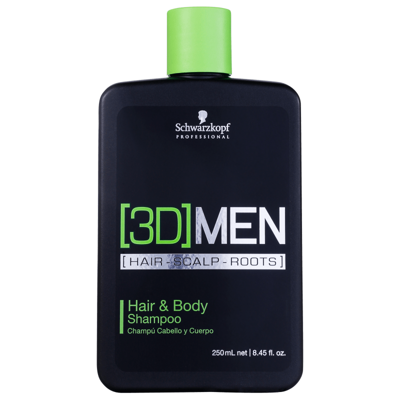 Schwarzkopf Professional 3D Men Hair & Body - Shampoo 250ml