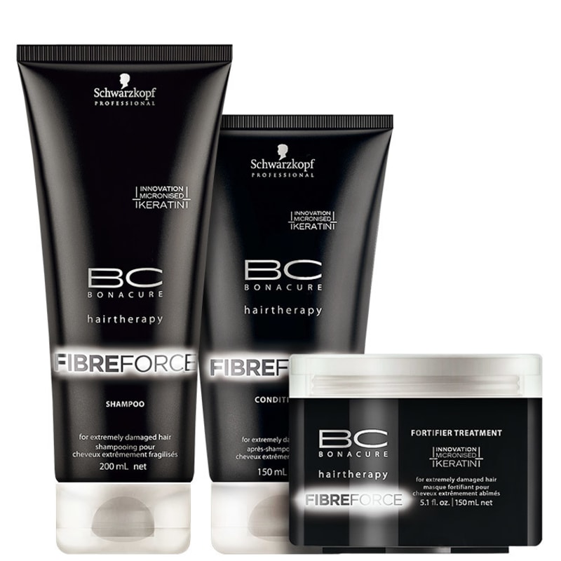 Schwarzkopf Professional BC Bonacure Fibre Force Fortifier Trio Kit (3 Produtos)
