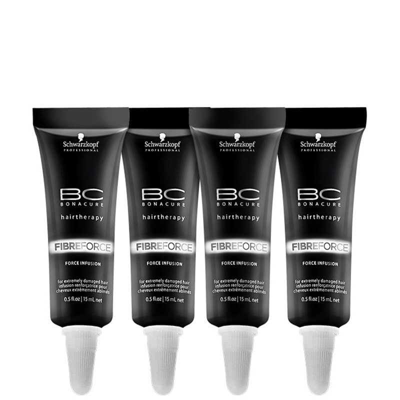Schwarzkopf Professional BC Bonacure Fibre Force Infusion - Ampolas de Tratamento 4x15ml