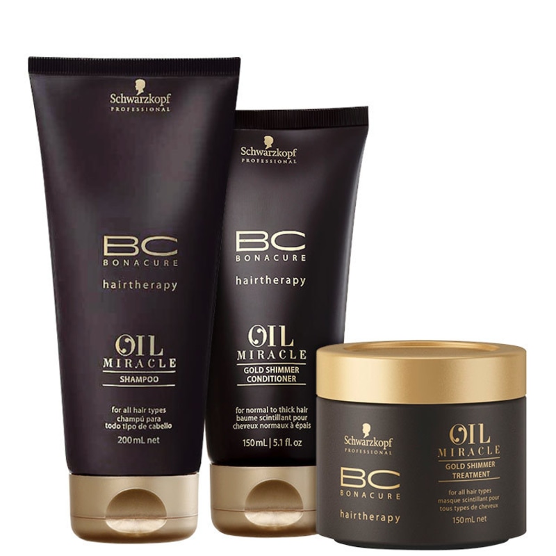 Schwarzkopf Professional BC Bonacure Oil Miracle - Tratamento Triplo (3 Produtos)