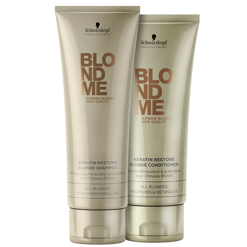 Schwarzkopf Professional Blondme Keratin Restore All Blondes Duo Kit (2 Produtos)