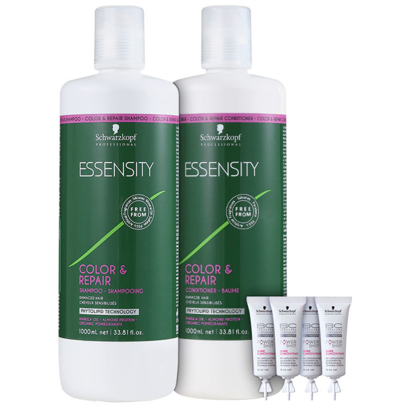 Schwarzkopf Professional Essensity Color & Repair Baume Shine Concentrate Kit (3 Produtos)