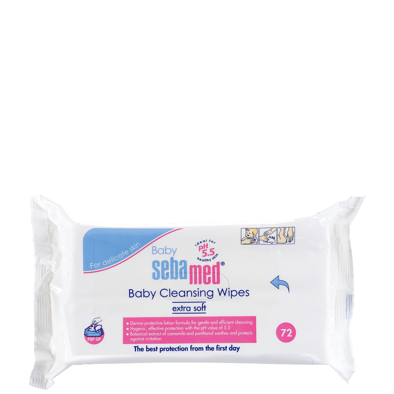 Sebamed Baby Cleansing Wet - Lenços de Limpeza (72 unidades)