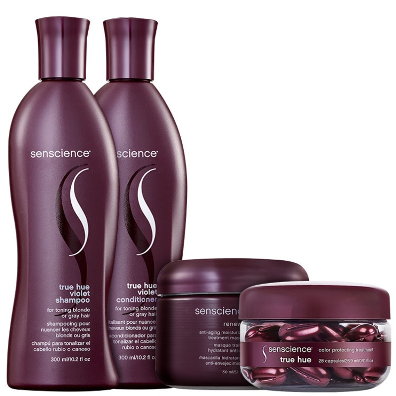 Senscience Escova de Hidratação Anti-Age Matizadora Kit (3 Produtos)
