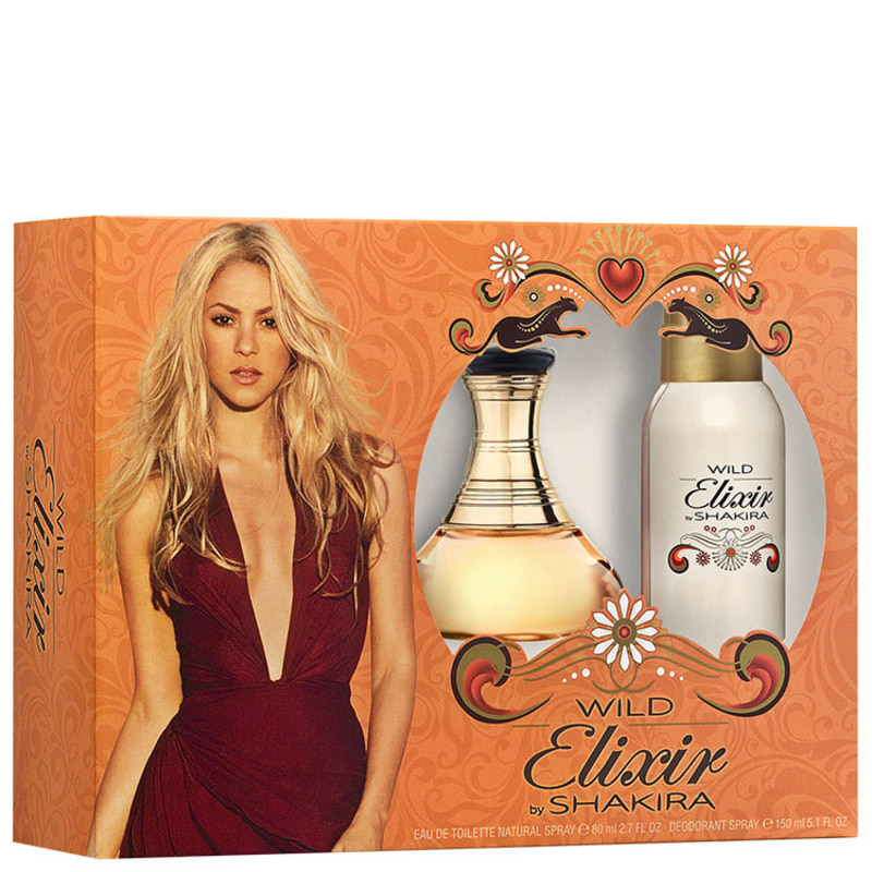 Conjunto Wild Elixir Shakira Feminino - Eau de Toilette 80ml + Desodorante Spray 150ml