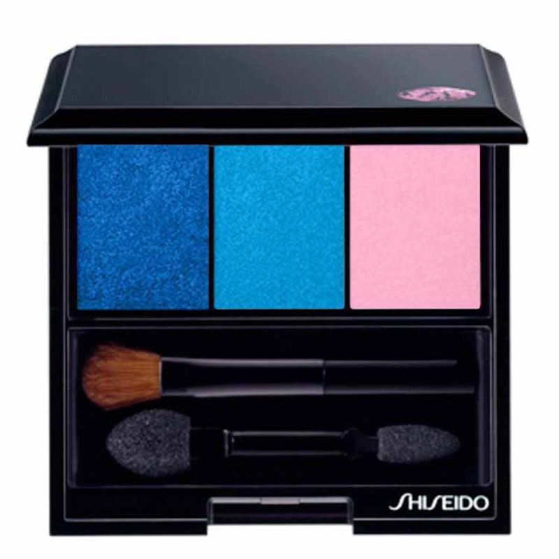 Shiseido Luminizing Satin Eye Color Trio Bl310 - Blue/Light Blue/Pink