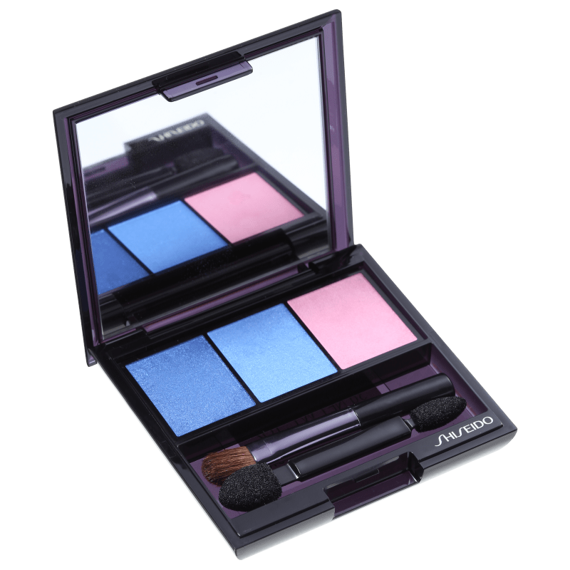 Shiseido Luminizing Satin Eye Color Trio Bl310 - Blue/Light Blue/Pink