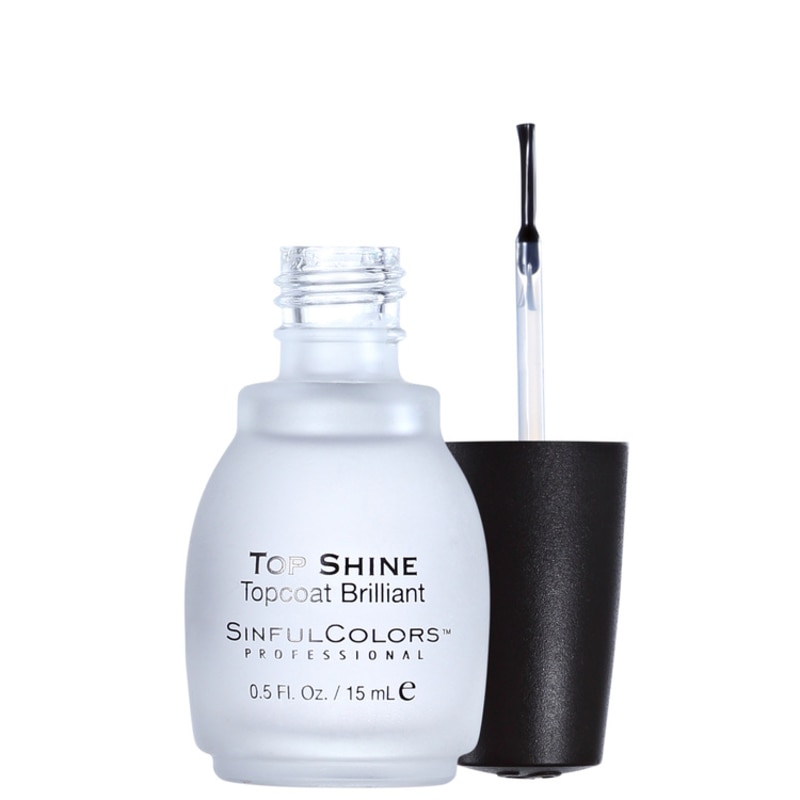 SinfulColors Professional Top Shine Topcoat Brilliant - Finalizador Extrabrilho 15ml