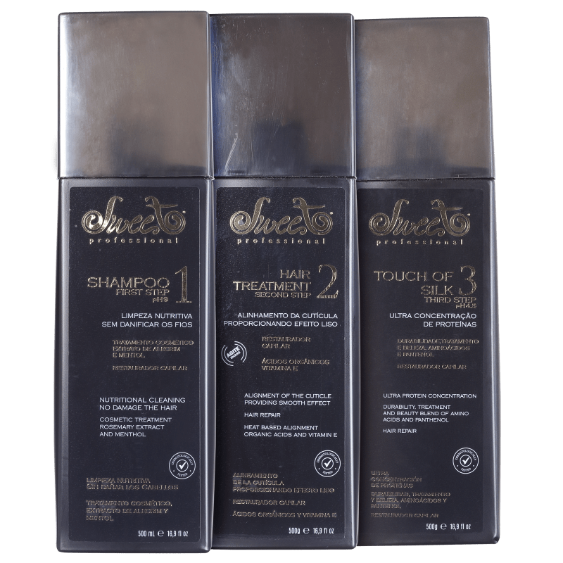 Sweet Hair Escova Lovely Kit (3 Produtos)