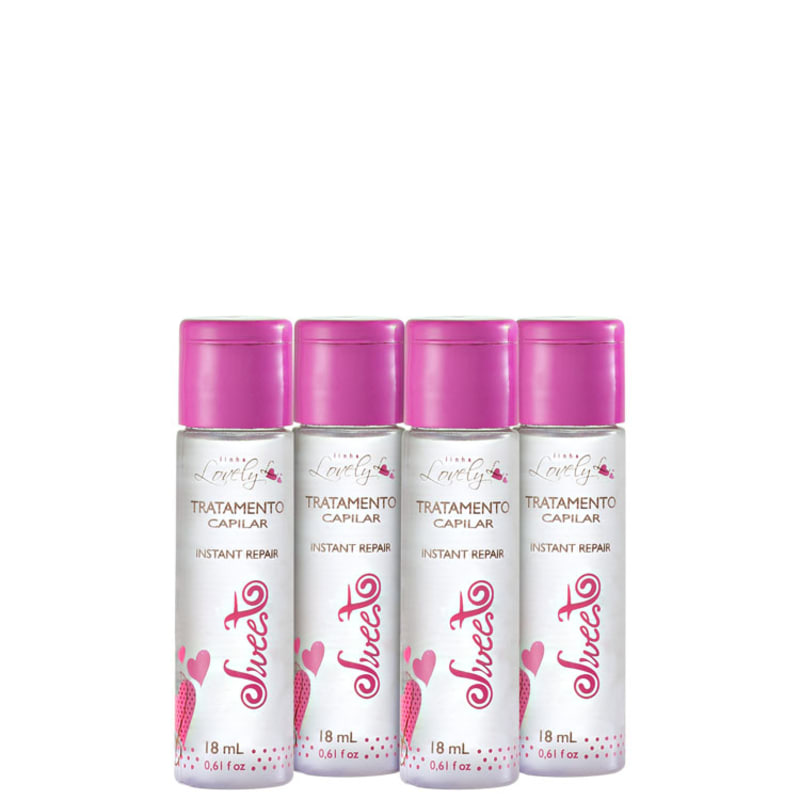 Sweet Hair Lovely Instant Repair - Ampola de Tratamento 4x18ml