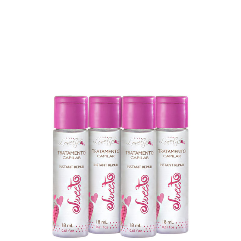 Sweet Hair Lovely Instant Repair - Ampola de Tratamento 4x18ml
