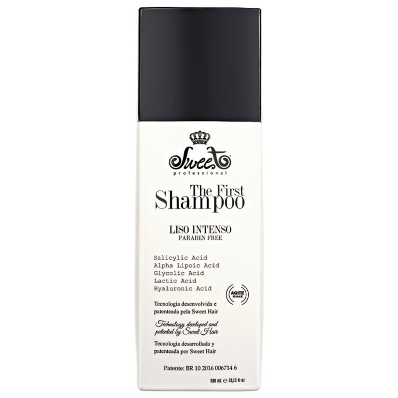 Sweet Hair The First Shampoo Liso Intenso - Shampoo Alisante 980ml