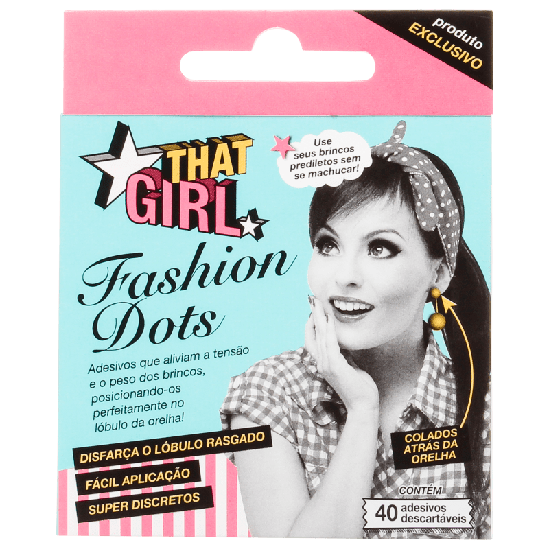 That Girl Fashion Dots - Adesivo para Brincos (40 unidades)