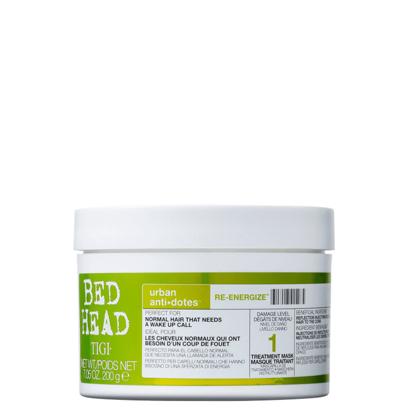 TIGI Bed Head Urban Anti+Dotes #1 Re-Energize Treatment Mask - Máscara de Tratamento 200g