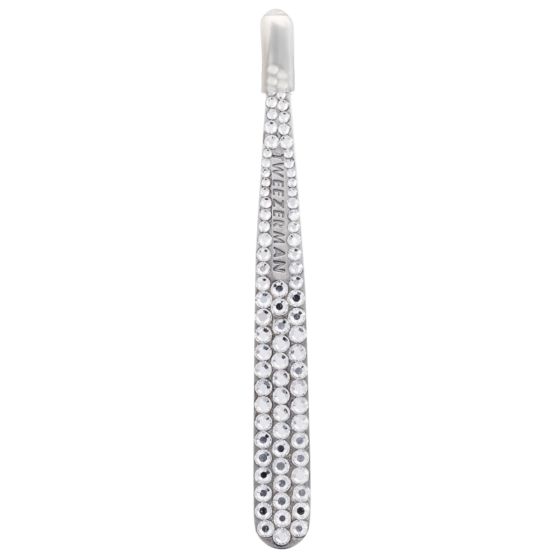 Tweezerman Slant Swarovski - Pinça Branca