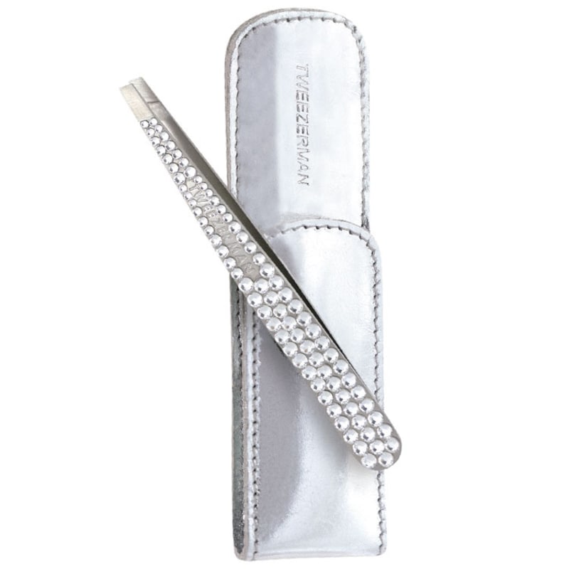 Tweezerman Slant Swarovski - Pinça Branca