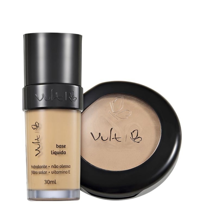 Kit Vult Make Up Base Pó 03 Bege (2 produtos)