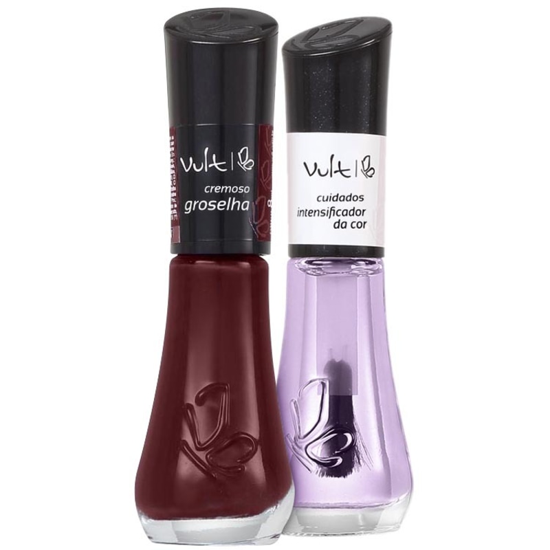 Kit Vult Unhas Groselha Intensificador Duo (2 produtos)