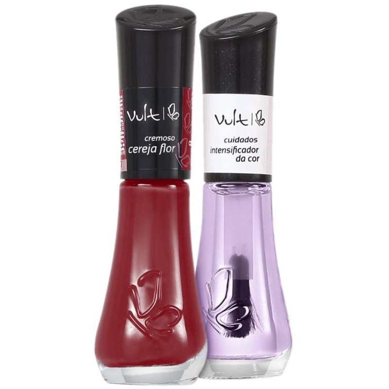 Kit Vult Unhas Intensificador da Cor Cereja Flor (2 produtos)