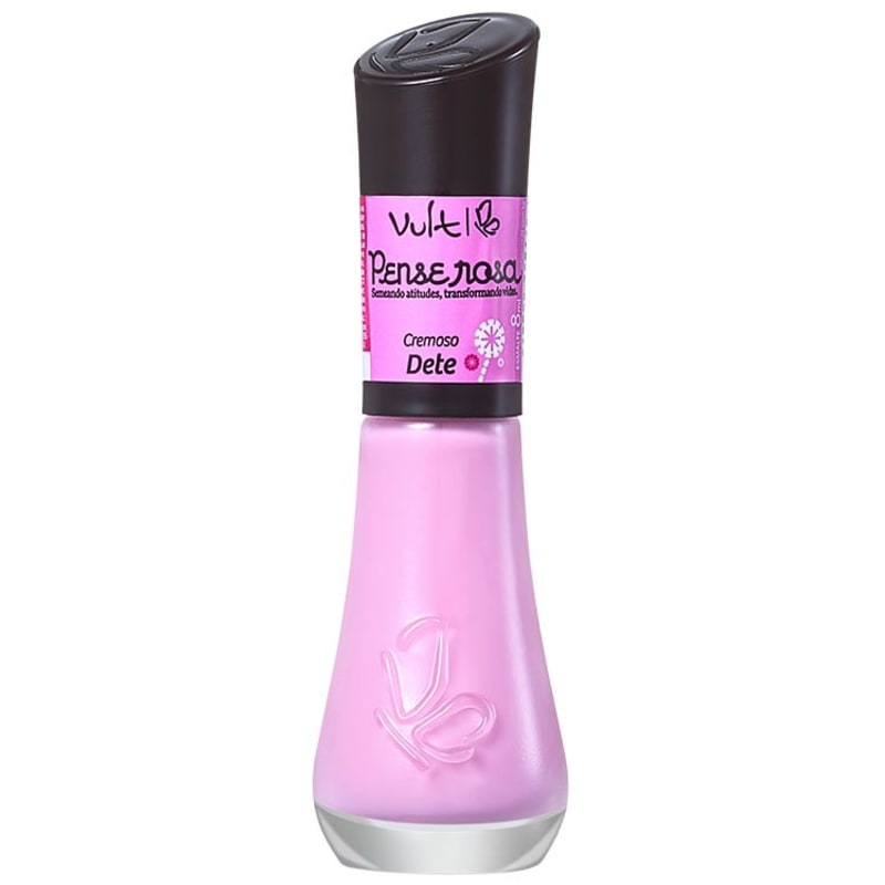 Vult Unhas Pense Rosa Dete - Esmalte Cremoso 8ml