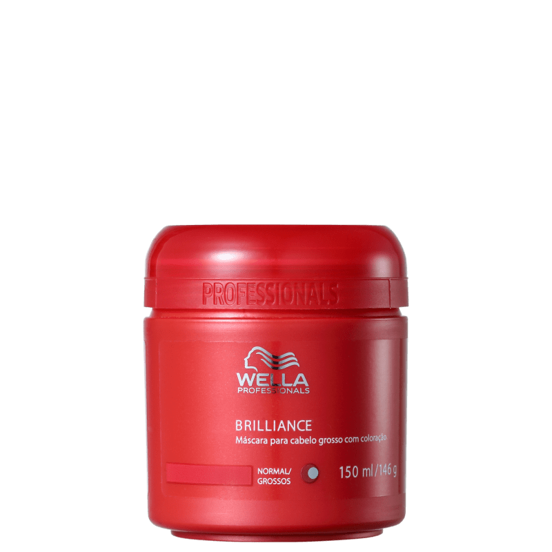 Wella Professionals Brilliance Mask Cabelo Grosso - Máscara de Tratamento 150ml