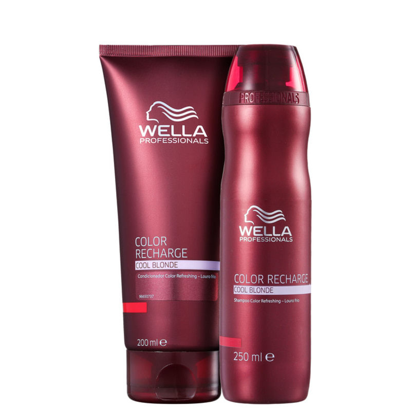 Wella Professionals Color Recharge Cool Blonde Duo Kit (2 Produtos)