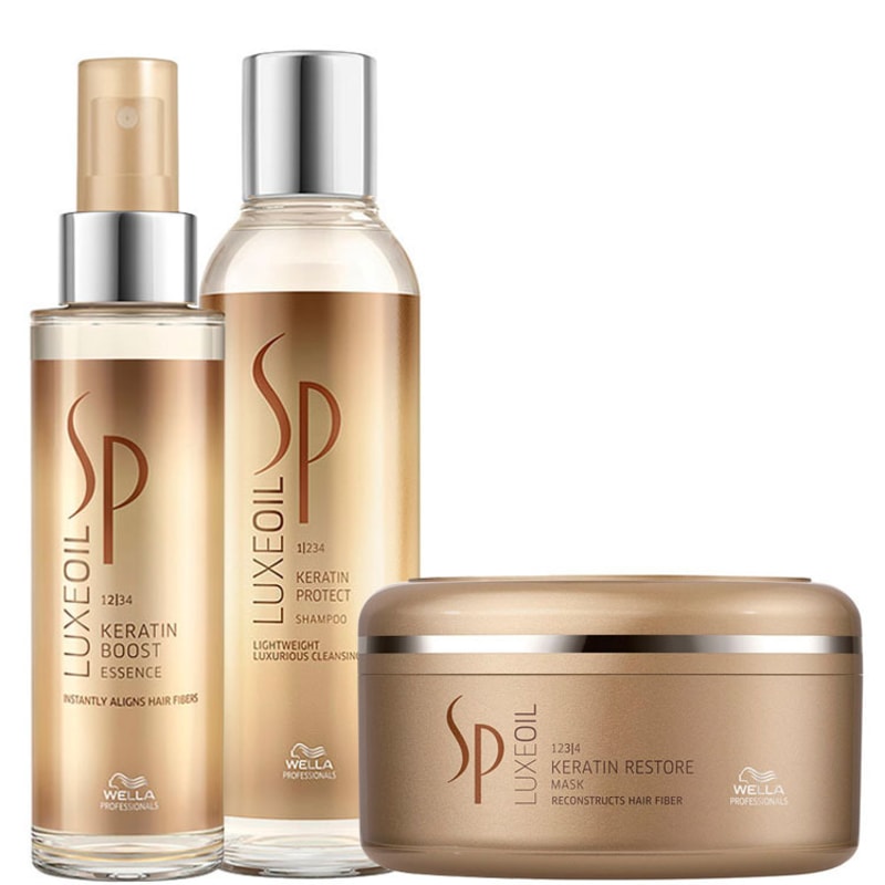 SP System Professional Luxe Oil Keratin Kit de Tratamento (3 Produtos)