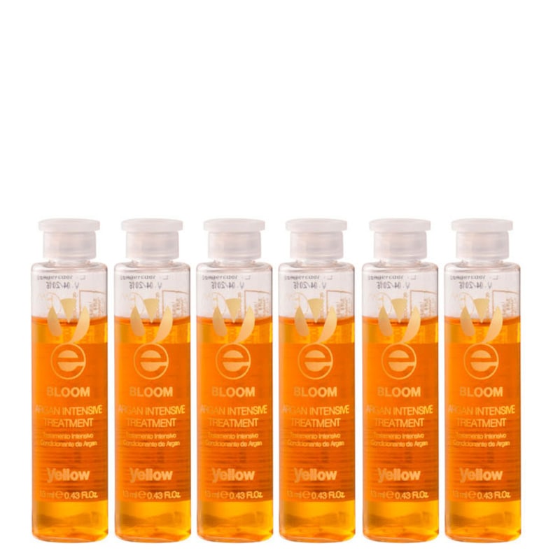 Yellow Bloom Argan Intensive Treatment - Ampola de Tratamento 6x13ml