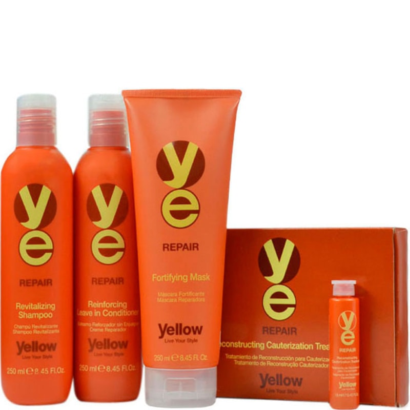 Yellow Repair Kit Cauterização (4 Produtos)