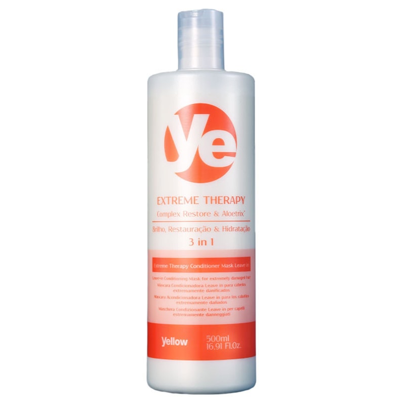 Yellow Ye Extreme Therapy Conditioner Mask Leave-in - Tratamento 3 em 1 500ml